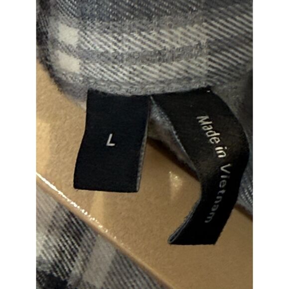 Theory Men's Ivory Size Large Multi Irving Medium Plaid Woven Button Up Shirt - Picture 5 of 7